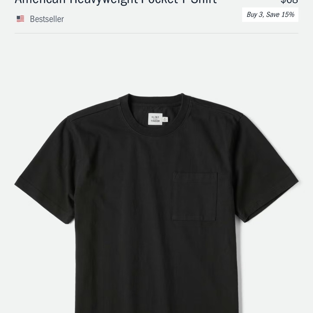 Classic Black Pocket T-Shirt